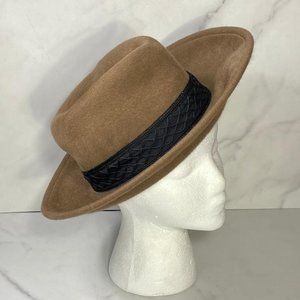 Eric Javits New York 'Zora' Genuine Felted Rabbit Fur Fedora Brown One Size